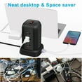 thumbnail image 6 of Power Strip Tower Surge Protector 5.1 ft Extension Cord with 12 Outlets 4 USB Ports Charging Station, Black Smart Power Strips with Multiple Plugs in One Outlet for Gaming Room Office Home Travel, 6 of 9