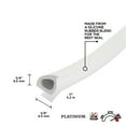 thumbnail image 3 of M-D Building Products 43846 3/8 in. x 3/8 in. x 17 ft. White Premium Silicone Rubber PLATINUM™ Window Seal for Ex-Large Gaps, 3 of 9