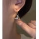 thumbnail image 2 of Pendientes de plata de ley 925 con diamantes brillantes, cadena de borla de cristal, pendientes colgantes para mujeres, adolescentes y niñas (estrella y luna), 2 of 5