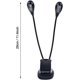 thumbnail image 2 of Luz LED para Atril TANGJMXG Mini Luz de Lectura Ajustable con Clip de Brazo Doble 8 Luces USB Cargando, 2 of 4