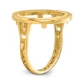 thumbnail image 6 of 14K Yellow Gold Ring Band Themed Holds 1 10oz American Eagle coin Product does not include, 6 of 8