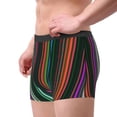 thumbnail image 2 of Naloa Colorful Stripes Mens Underwear - Boxers for Men, Mens Boxer Briefs, Classic Briefs for Men-Small, 2 of 5