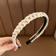 thumbnail image 4 of Fiudx Diadema Tejida con Diseño de Dientes Antideslizantes, Accesorio para El Cabello Cómodo y Ligero, Fácil de Limpiar, Ideal para Fiestas y Eventos Diarios, Estilo Femenino Moderno, Colores Versáti, 4 of 6