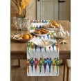 thumbnail image 3 of Funny Watercolor Parrot Table Runner 13x90in Non-Slip Cotton Linen Table Runners, Red Green Blue Gradient Bird Dresser Scarves TableRunner for Dinner Kitchen Dining Wedding Party, 3 of 9