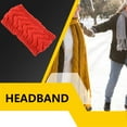 thumbnail image 1 of Bandeau d'Hiver pour Femmes, Protecteur de Tête Élastique, Accessoires Chauds pour Filles, Cache-Oreilles, Style Simple, Accessoires pour Cheveux pour Femmes, Rouge, 1 of 5