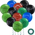 thumbnail image 1 of Globos Skylety de látex con diseño de dinosaurio, 40 unidades, con cinta verde, 1 of 7