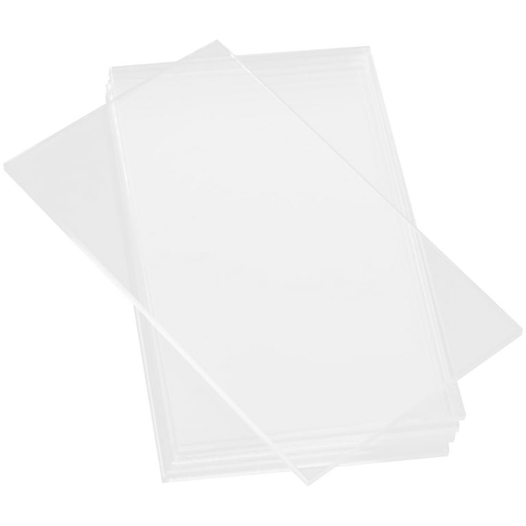 40pcs Clear Acrylic Rectangle Place Cards Blank Wedding Table Seating Chart Cards, Size: 15.5x9.5x2.3CM