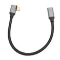 thumbnail image 2 of Cable USB C a USB C 3.1 Gen 2 ángulo recto 90 grados macho a hembra 100W 20V 5A carga 4K 60Hz Cable de alta velocidad 10Gbps 0,25m, 2 of 5