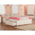 thumbnail image 3 of Concord Platform Bed with Flat Panel Foot Board and 2 Urban Bed Drawers, Multiple Colors, Multiple Sizes, 3 of 5