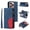Blue, variant on YEYKX for iPhone 14 Pro Max Wallet Phone Case with 9 Card Holder Zipper Pocket, Magnetic Closure Premium Folio PU Leather Flip Case with Wrist Strap for iPhone 14 Pro Max 6.7inch,Green