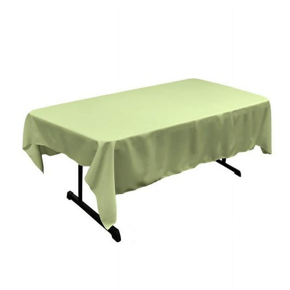 TCpop60x84-SageP19 Polyester Poplin Rectangular Tablecloth - Sage - 60 x 84 in.