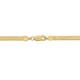 thumbnail image 3 of Everly Women's 3.5mm Fancy-Cut 10k Yellow Gold Flex Herringbone Chain Bracelet, 3 of 7