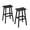 Black-29", variant on Bifanuo HDPE Outdoor Bar Stools Set of 2, 24" Modern Resin Bar Height Chairs with Footrest, Weatherproof & Ergonomic Barstools for Patio, Deck, Poolside & Indoor, Black (24'')