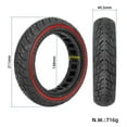 thumbnail image 1 of Pneu Plein pour Trottinette Électrique 8.5 Pouces 50/75-6.1 Caoutchouc Creux Suspension pour Xiaomi pour M365 Accessoires Roues Rouges, 1 of 10