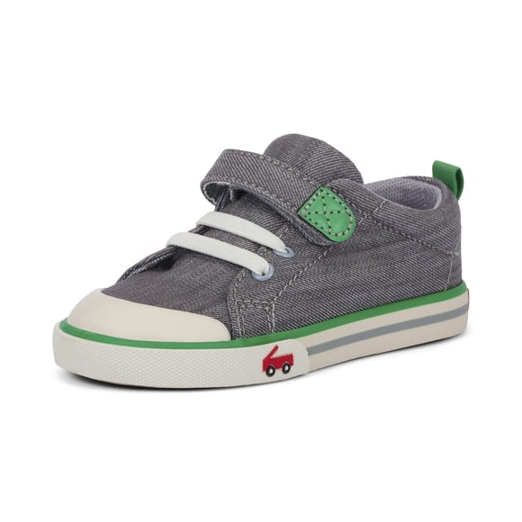 Zapatillas infantiles See Kai Run Stevie II, gris y azul marino, talla 11