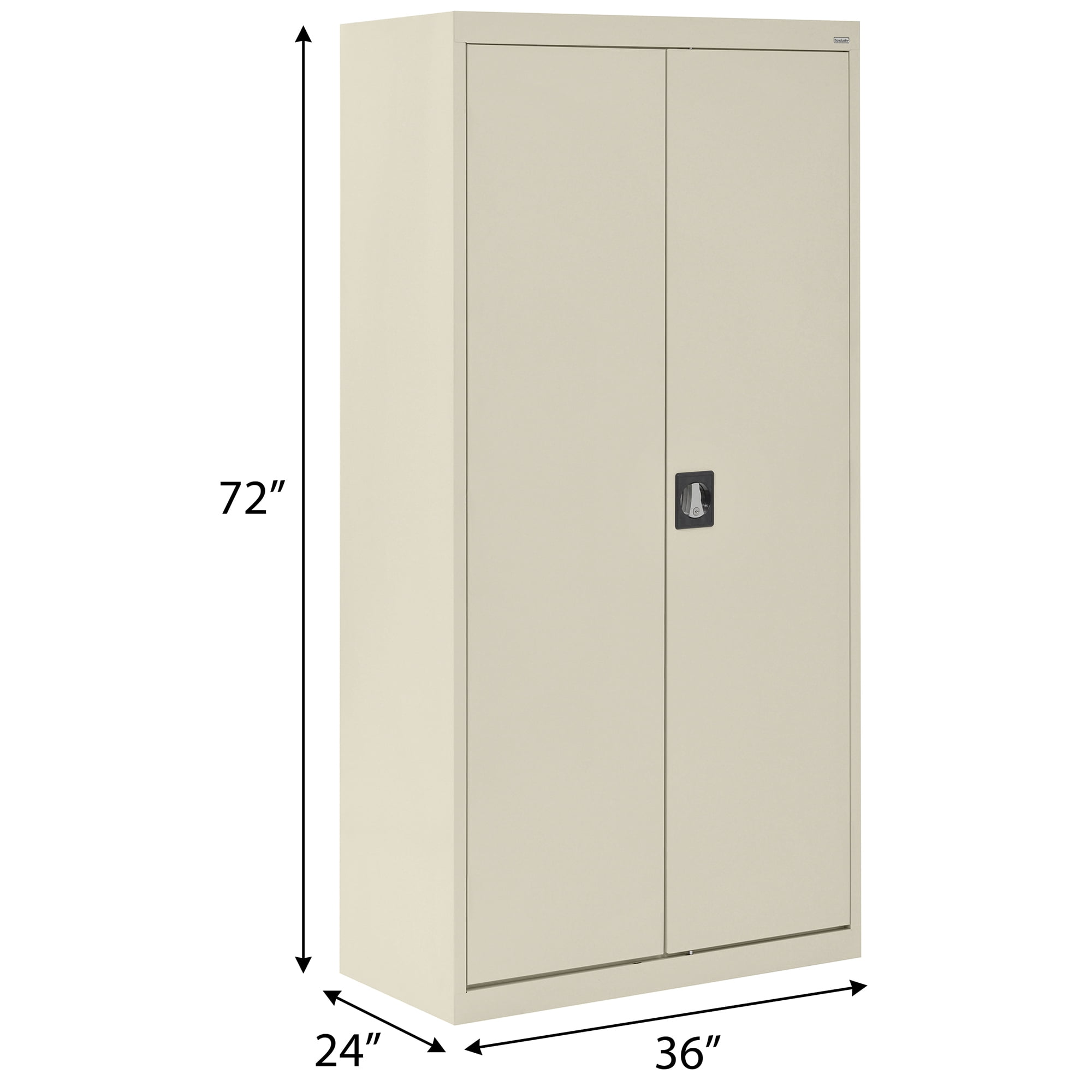 Elite Series Wardrobe Cabinet with Adjustable Shelf, 36"W x 24"D x 72"H, Putty