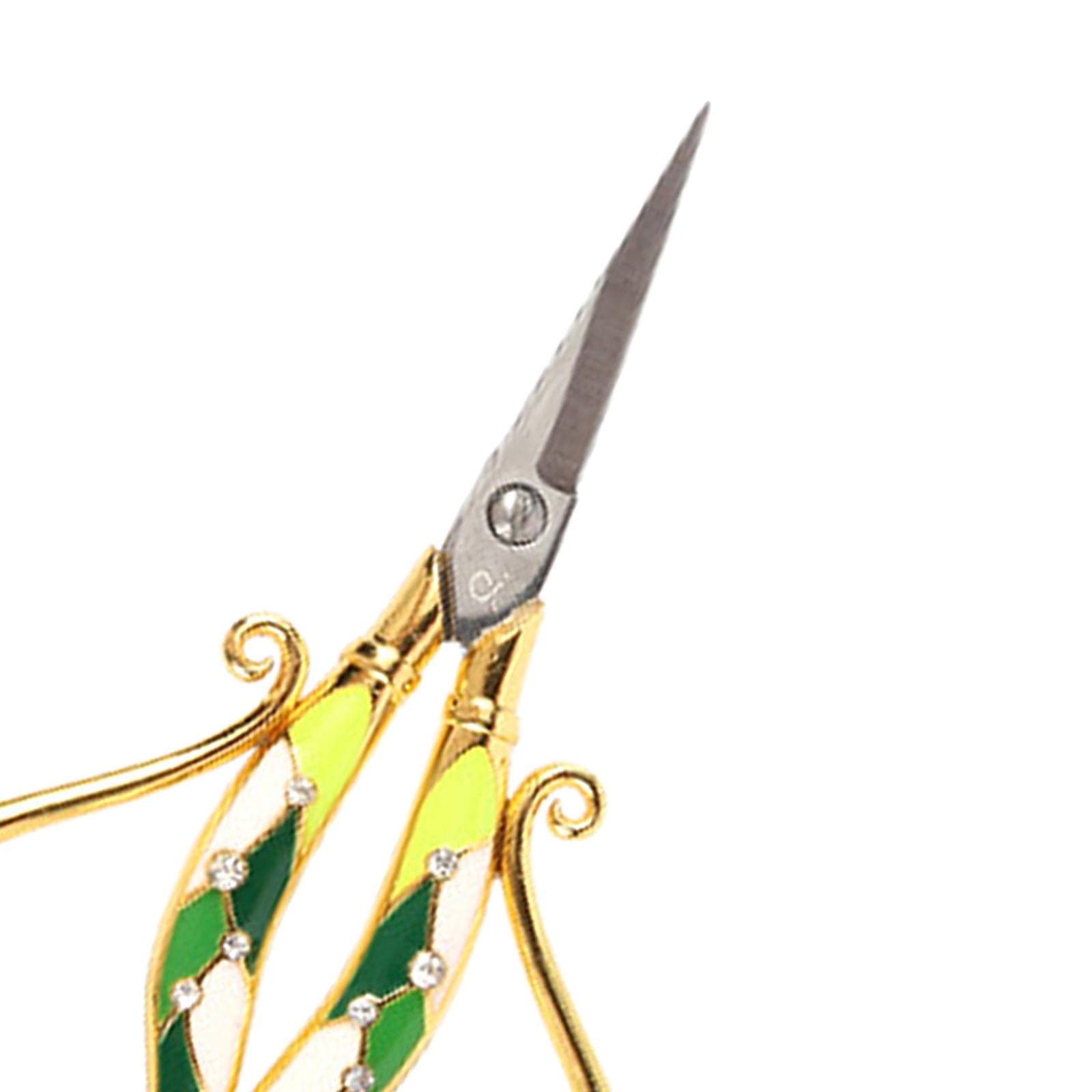 Wxqbjtam Tailor Scissors Embroidery Scissors Sewing Tool Dressmaker Shears Vintage Design Green