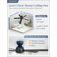 thumbnail image 2 of Ventilador de Techo Fanbulous 48" Montaje Empotrado Negro con Motor DC y Control Remoto, 2 of 8