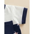 thumbnail image 6 of Wassery Baby Boys Jumpsuits 4th of July Outfits Short Sleeve Stars/Stripes Printed Summer Short Romper Summer Independence Day Clothes for Newborn Infant, 6 of 8