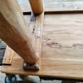 thumbnail image 6 of Small Entryway Indoor Wooden Bench,Rustic Farmhouse Benches for Table,Vintage Noodle Narrow Wood Long Bench Seat,for Kitchen,Entry Way,Hallway,Living Dining Room,Window,Bedroom 39.3x10.2x17.7in, 6 of 9