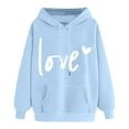 thumbnail image 6 of Aoiroe Valentine'S Day T-Shirt Y2k Hoodies Oversized Trendy Fall Winter Basic Oversized Hoodie Hoodies For Women Pullover Valentines Shirts For Women Fall Sweatshirts For Women Y2k Hoodie 3XL, 6 of 6