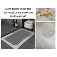 thumbnail image 5 of Super Absorbent Bath Rug, Non-Slip Rubber Backed Shower Mat, Quick Dry Velvet Bathroom Floor Mat, Washable for Bathtub and Sink, 5 of 7