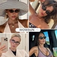 thumbnail image 3 of Retro Oval Sunglasses for Women, Trendy UV400 Protection, 3 of 6