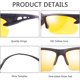 thumbnail image 2 of Gafas de conducción nocturna para hombres y mujeres, gafas de sol de seguridad con lentes amarillas HD, montura de plástico, protección antideslumbrante UV 400., 2 of 5