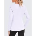 thumbnail image 2 of Weardear Long Sleeve Workout Tops for Women Crewneck Yoga Shirts Lightweight Athletic Gym Running Sport Casual T-Shirt, 2 of 6