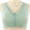 Green, variant on Women's Zip Front Bra Cute Lace Trim Wireless Bra Active Yoga Sports Bras Solid Cozy Convenience Brassiere