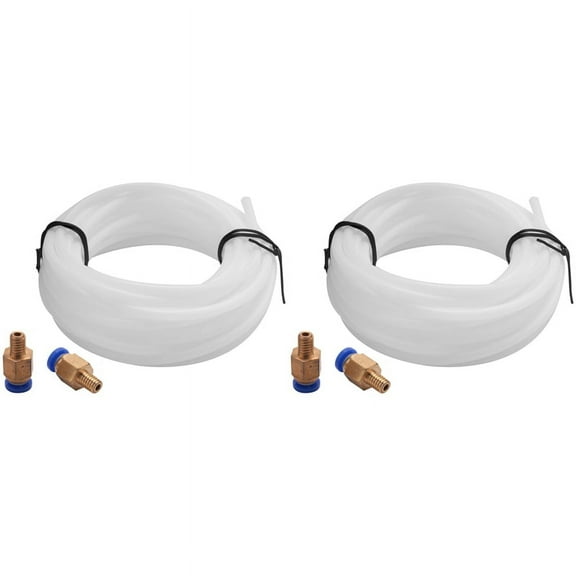 5 Meters Bowden Tube with 4PCS PC4-M6 Fitting for 1.75mm Filament 3D Printer Bowden Hotend