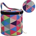 thumbnail image 4 of Mini Yarn Bag Yarns Drum Small Knitting Bag Yarn Storage Bag for Store Crochet Hooks Unfinished Project and Skein of Yarn Great for Knitting On The Go and Travel, 4 of 6