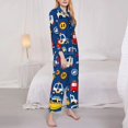 thumbnail image 4 of Bingfone Womens Pajama Sets Animals Rescue Team Print,Long Sleeve Loungewear Pajamas Set-Small, 4 of 9