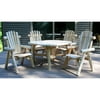 Lakeland Mills Roundabout 47 in. Table with Patio Dining Chairs - Set of 5