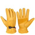 thumbnail image 1 of L-Guantes de jardinería para Hombres/Mujeres, Guantes de Trabajo de Piel de Vacuno, Guantes de Trabajo de jardín antiespinas y anticortes - Engrosamiento Amarillo, 1 of 5