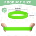 thumbnail image 2 of 20Pcs Silicone Rubber Bands Non-slip 4 Inch Flat for Books, Green, 2 of 6