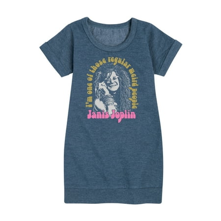 

Janis Joplin - One Of Those Regular Weird People - Toddler And Youth Girls Fleece Dress
