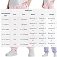 thumbnail image 3 of ITSAME Girls Tapered Sweatpants, with Pockets Elastic Waist Quick-Dry Summer Casual Jogger Pants Purple Size 9-10, 3 of 6