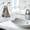 thumbnail image 5 of Yayeee Kitchen Hanging Hand Towels Set of 2 with Loop Bathroom Absorbent Tie Towel, Flowers Cat, 5 of 7