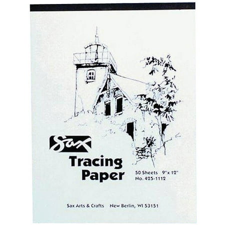 Sax Tracing Paper Pad, 19" x 24", White, 50 Sheets