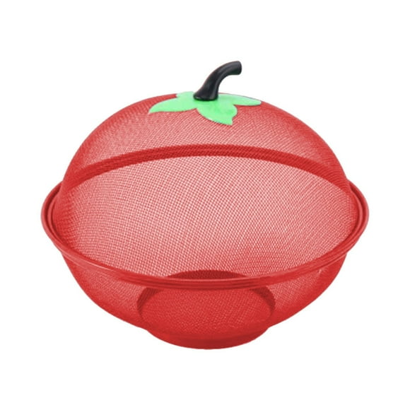 Clearance Apple Shaped Drain Basket, Dienrx Fruit Basket with Fly Fruit Bowl with Lid Fruit Fly Fruit Basket with Lid Fruit Net Against