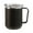 Black, variant on Portable Double Layer Stainless Steel Coffee Mug with Lid, 460ml Insulated Travel Cup, Induction Heatable Removable Bottom, Ergonomic Handle for Easy Grip, Perfect for Office Camping Home Use