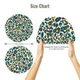 thumbnail image 5 of Kdxio Green Leopard Pattern Satin Bonnet Silk Bonnet Hair Bonnet for Sleeping Hair Bonnets for Women Curly Natural Hair, 5 of 6