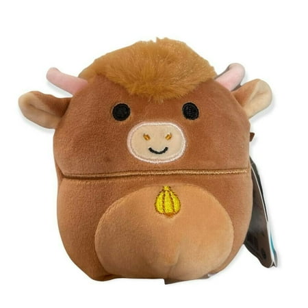Squishmallows 4.5 Inch Calton the Highland Cow Easter Edition Ultimate Soft Stuffed Toy