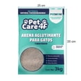 thumbnail image 2 of Arena para Gato Petcare4f Premium Aglutinante y Multiusos 3 kg, 2 of 4