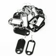 thumbnail image 3 of Unique Bargains Key ID Label Tags Split Ring Keyring Keychain Black Hotel Office  Locker 20Pcs, 3 of 7