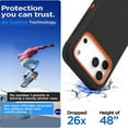 thumbnail image 3 of For iPhone 17 Pro Max Case With Belt Clip, Kickstand, Shockproof Dust/Drop Proof 3 in 1 Full Body Rugged Heavy Duty Durable Cover Orange, 3 of 6