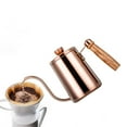 thumbnail image 4 of Tetera de acero inoxidable con cuello de cisne de 600 ml para café vertido Oro rosa, 4 of 8