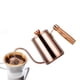 thumbnail image 4 of Tetera de acero inoxidable con cuello de cisne de 600 ml para café vertido Oro rosa, 4 of 8