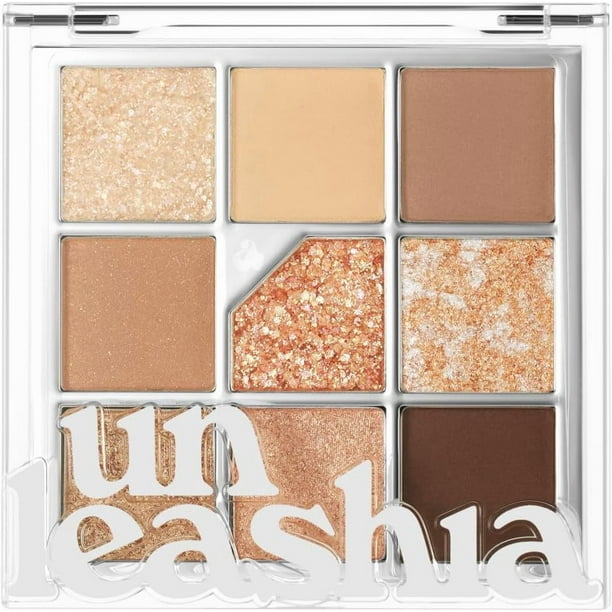 UNLEASHIA Glitterpedia - Sombra de ojos Paleta Maquillaje de ojos Maquillaje de punto Cosméticos (n. 2, color marrón)